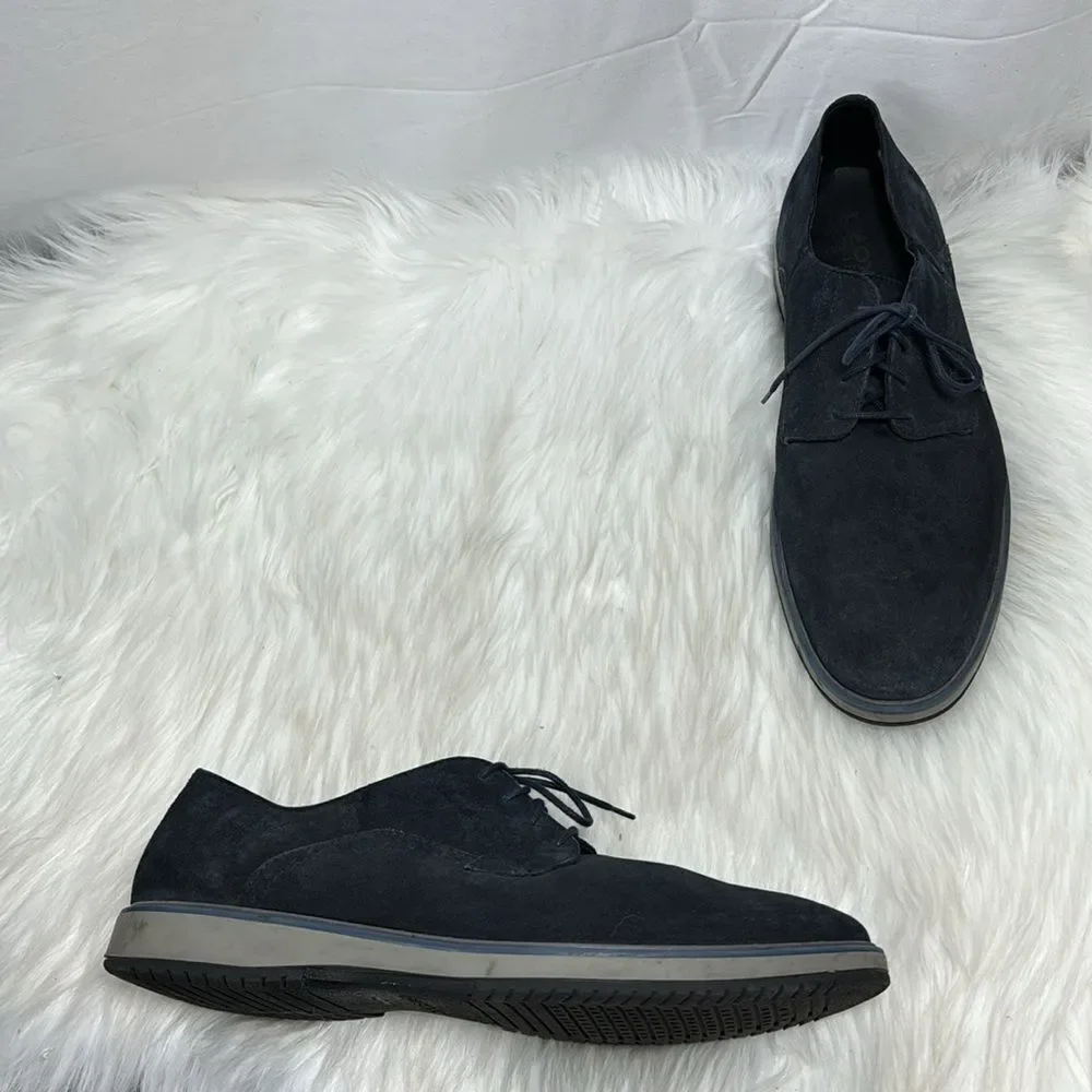 Geox Respira‎ Tyren Navy Suede Lace Up Oxfords Sz 45/US 12
